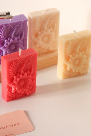 scented-soy-wax-candle-floral-carved-single-yellow