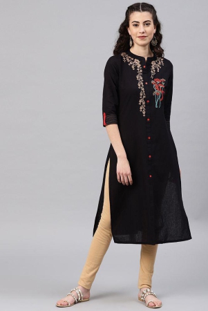 alena-black-cotton-womens-straight-kurti-xxl