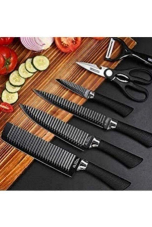 rangwell-black-stainless-steel-chef-knife-pack-of-1-black