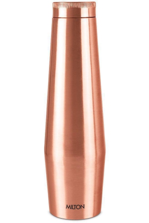 Milton Copper Crown 1100 Water Bottle, 1 Piece, 1.09 Litre, Copper | 100% Leak Proof | Office Bottle | Gym Bottle | Yoga Bottle | Home | Kitchen | Hiking | Treking Bottle | Travel Bottle - C