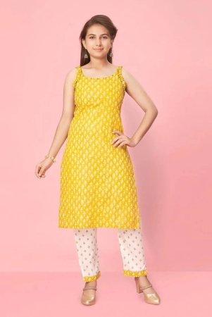 aarika-girls-cotton-kurti-pack-of-1-yellow-none