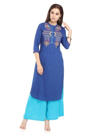 alena-blue-rayon-womens-straight-kurti-xl