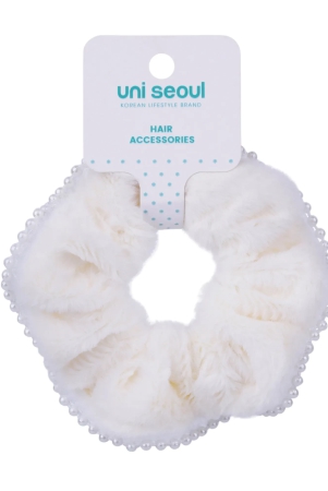 korean-single-fur-scrunchie-with-pearls-white