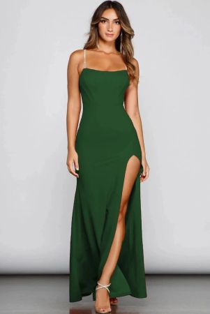 clafoutis-lycra-solid-full-length-womens-side-slit-dress-green-pack-of-1-none