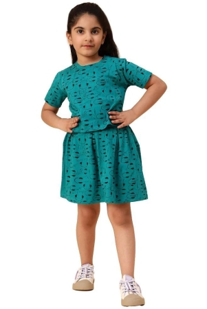 diaz-turquoise-cotton-girls-top-with-skirt-pack-of-2-none