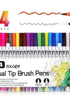 rangwell-assortedmulticolour-dual-tip-brush-marker-pens-artistic-watercolour