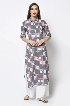 antaran-cotton-checks-straight-womens-kurti-grey-pack-of-1-none