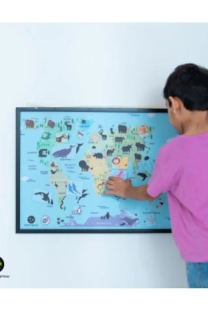 ilearnngrow-animals-found-in-the-continent-magnetic-board-multicolor