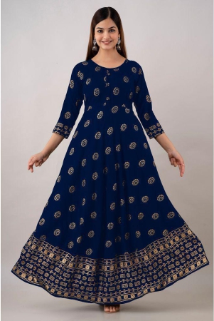 kapadia-navy-blue-rayon-womens-anarkali-kurti-pack-of-1-none