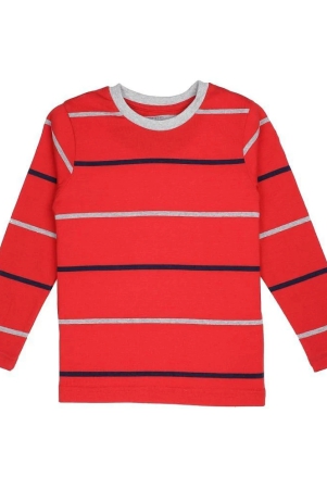 Proteens Boys Red Printed Round Neck T-Shirts - None