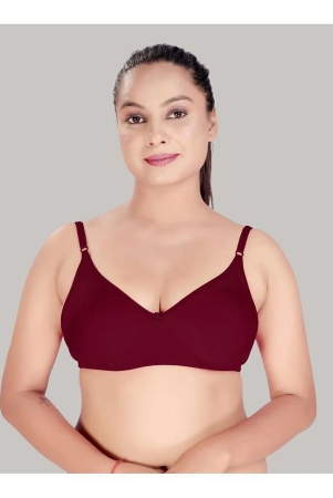 haya-maroon-cotton-non-padded-womens-plunge-bra-pack-of-1-none