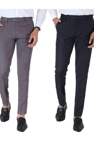 srey-grey-polycotton-slim-fit-mens-trousers-pack-of-2-none