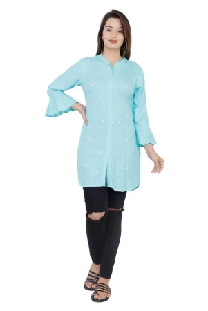 jc4u-blue-rayon-womens-front-slit-kurti-pack-of-1-s