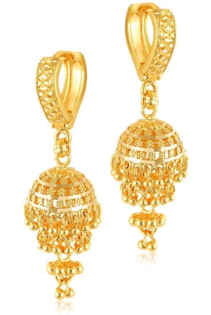 vivastri-golden-jhumki-earrings-pack-of-1-golden