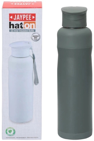 jaypee-dark-green-stainless-steel-school-water-bottle-650-ml-set-of-1-dark-green