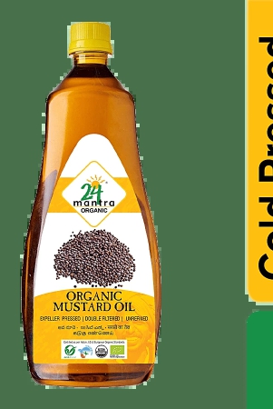 24 Mantra Organic Mustard Oil, 1 L Bottle