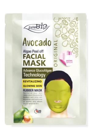 purobio-avocado-glucoalgae-peel-off-facial-mask-kit