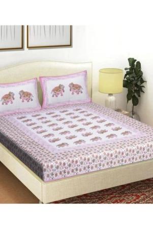 frionkandy-cotton-floral-printed-double-bedsheet-with-2-pillow-covers-pink-pink