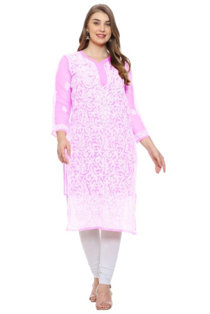 lavangi-women-lucknow-chikankari-baby-pink-georgette-kurti-with-matching-cotton-inner