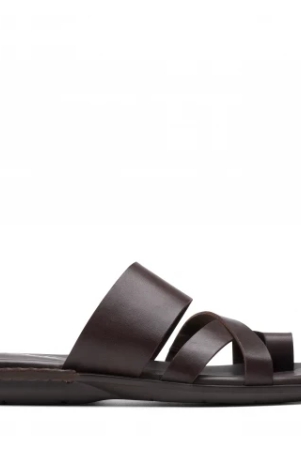 clarks-dark-brown-men-leather-penryn-loop-sandals