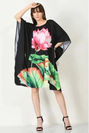 black-short-kaftan-dress