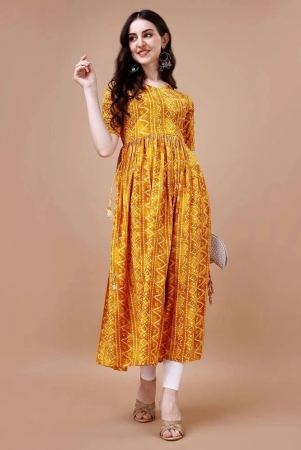 glomee-rayon-printed-nayra-womens-kurti-yellow-pack-of-1-none