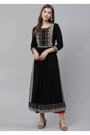 divena-black-rayon-womens-straight-kurti-m