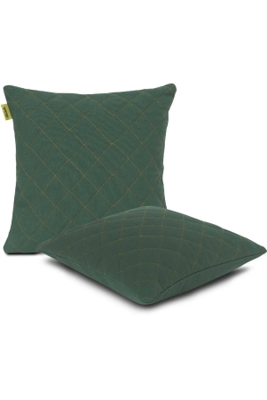 plush-quilted-cushion-cover-small-set-of-2-12x12-inches-emerald-green