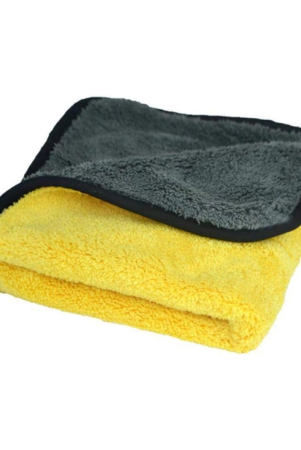 HOMETALES - Multicolor 600 GSM Microfiber Cloth For Automobile ( Pack of 1 )