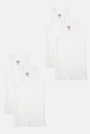 lux-cozi-white-cotton-solid-boys-vest-pack-of-4-none