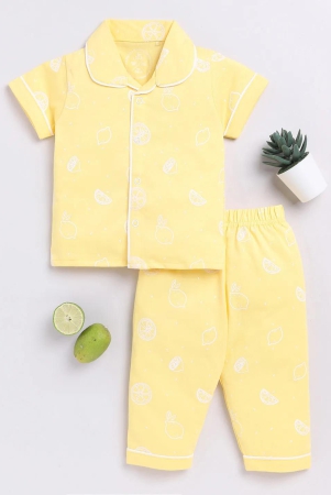 lemon-print-yellow-half-sleeve-night-suit-9-12-m