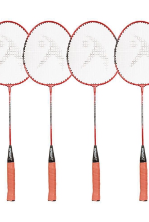 hipkoo-sports-high-quality-wide-body-aluminum-badminton-ruby-racket-with-cover-ideal-for-beginner-flexible-lightweight-sturdy-multicolor-set-of-4