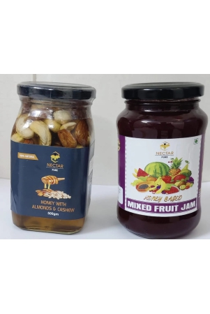 combo-honey-with-almonds-n-cashews-mix-fruit-jam