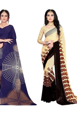 leelavati-multicolor-georgette-saree-with-blouse-piece-pack-of-2-multicolor