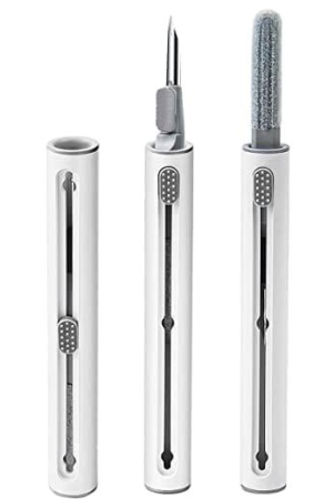 gizga-essentials-earphone-earpod-cleaning-pen-for-airpod-earbuds-headphones-wireless-earphones-2-in-1-multifunctional-cleaning-kit-metal-pen-sponge-cleans-keyboards-laptops-mobiles-white