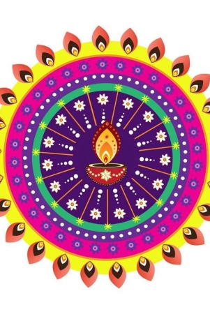 decor-villa-rangoli-vinyl-multicolour-wall-sticker-pack-of-1