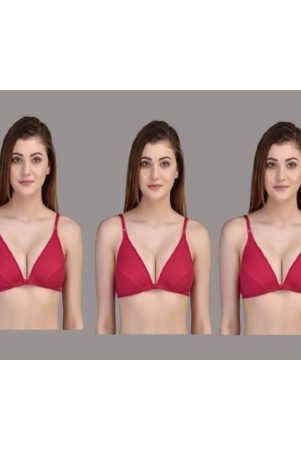 zourt-burgundy-cotton-non-padded-womens-everyday-bra-pack-of-3-none