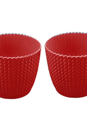 textured-oval-garden-pots-set-of-2-red