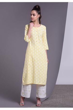 doriya-yellow-straight-rayon-womens-stitched-salwar-suit-pack-of-1-m