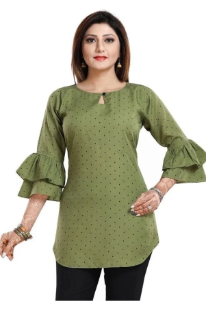 meher-impex-green-crepe-womens-straight-kurti-pack-of-1-s