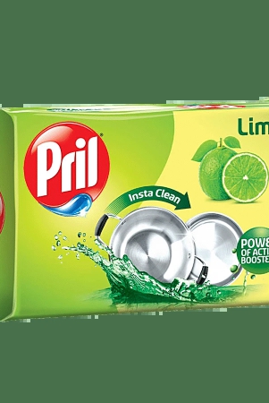 Pril Dishwash Bar - Lime & Vinegar, 400 G Pack