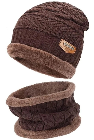 iconic-me-brown-woollen-mens-cap-pack-of-1-brown