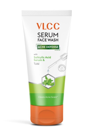 vlcc-serum-facewash-100-ml-with-salicylic-acid-serum-tulsi-to-clears-acne-scars-dermatologically-tested-kills-99-germs-that-cause-acne