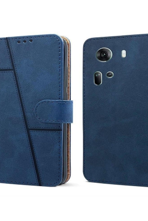 nbox-blue-flip-cover-artificial-leather-compatible-for-oppo-reno-11-5g-pack-of-1-blue