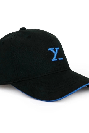 xyxx-black-cotton-mens-cap-pack-of-1-black