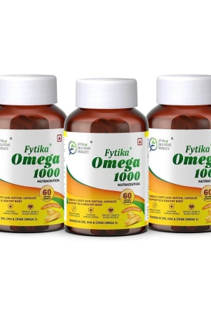 Fytika Omega 1000 (Omega-3 Fatty acids)- (Pack of 3)