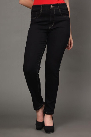 AngelFab - Black Denim Skinny Fit Women''s Jeans ( Pack of 1 ) - None