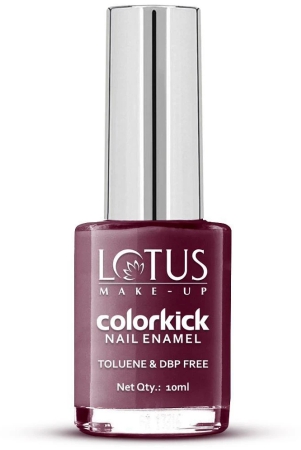 lotus-make-up-colorkick-nail-enamel-maroon-spark-913-chip-resistant-glossy-finish-10ml