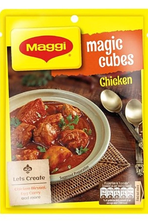 Maggi Magic Cube - Chicken Masala, Adds Flavour To A Variety Of Dishes, 40 G (Pack Of 10)