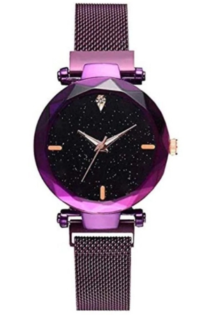 acnos-purple-metal-analog-womens-watch